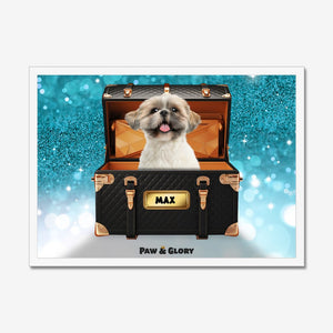 Chew - nel Luxury Trunk: Custom Pet Portrait - Paw & Glory - Dog Portraits - Pet Portraits