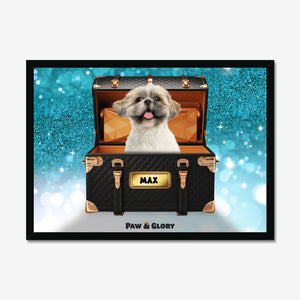 Chew - nel Luxury Trunk: Custom Pet Portrait - Paw & Glory - Dog Portraits - Pet Portraits