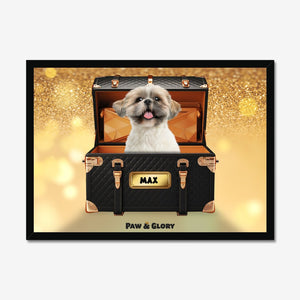 Chew - nel Luxury Trunk: Custom Pet Portrait - Paw & Glory - Dog Portraits - Pet Portraits