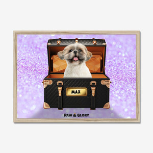 Chew - nel Luxury Trunk: Custom Pet Portrait - Paw & Glory - Dog Portraits - Pet Portraits