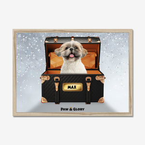 Chew - nel Luxury Trunk: Custom Pet Portrait - Paw & Glory - Dog Portraits - Pet Portraits