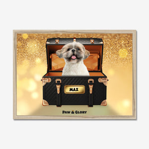 Chew - nel Luxury Trunk: Custom Pet Portrait - Paw & Glory - Dog Portraits - Pet Portraits