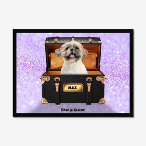 Chew - nel Luxury Trunk: Custom Pet Portrait - Paw & Glory - Dog Portraits - Pet Portraits