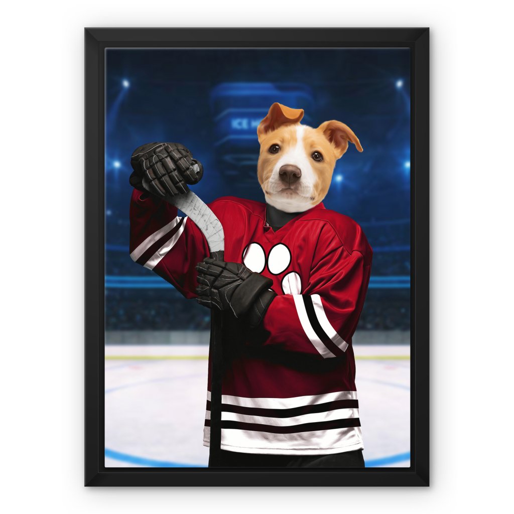 Chicago Pawhawks: Custom Pet Canvas - Paw & Glory - Dog Portraits - Pet Portraits