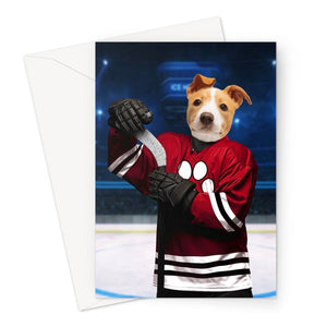 Chicago Pawhawks: Custom Pet Greeting Card - Paw & Glory - Dog Portraits - Pet Portraits