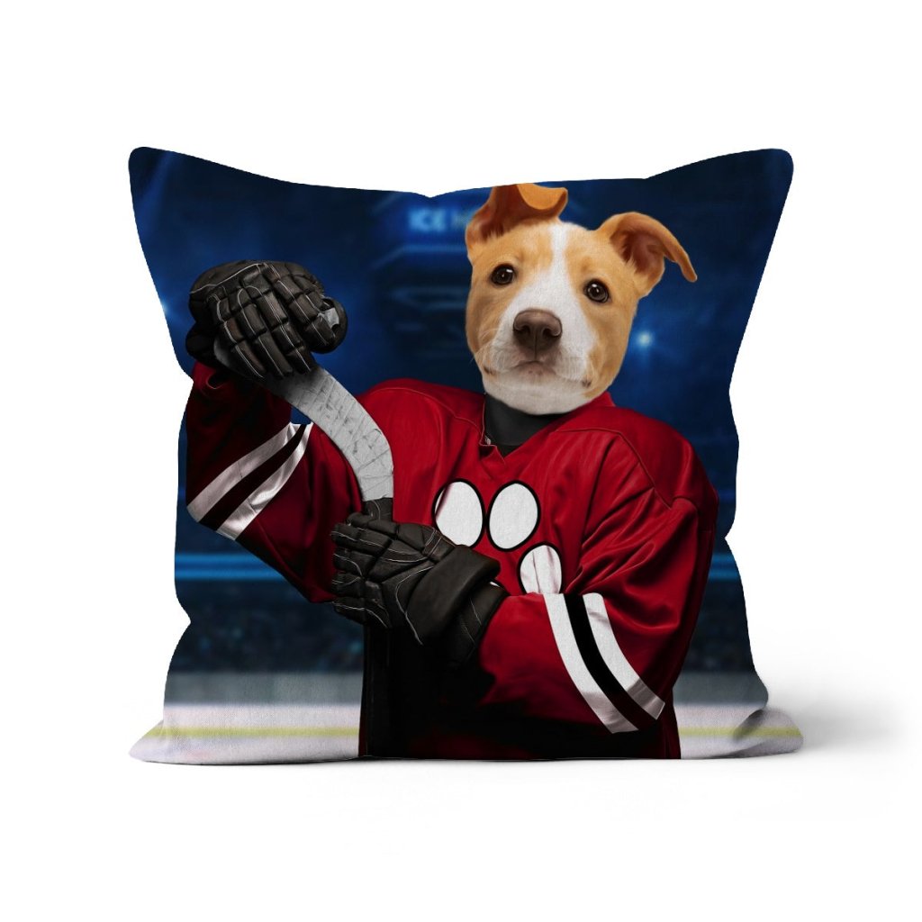 Chicago Pawhawks: Custom Pet Pillow - Paw & Glory - Dog Portraits - Pet Portraits