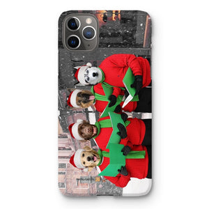 Christmas Cheer Choir: Custom Pet Phone Case - Paw & Glory - Dog Portraits - Pet Portraits