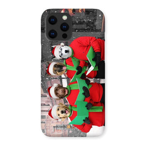 Christmas Cheer Choir: Custom Pet Phone Case - Paw & Glory - Dog Portraits - Pet Portraits