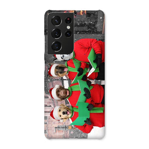 Christmas Cheer Choir: Custom Pet Phone Case - Paw & Glory - Dog Portraits - Pet Portraits