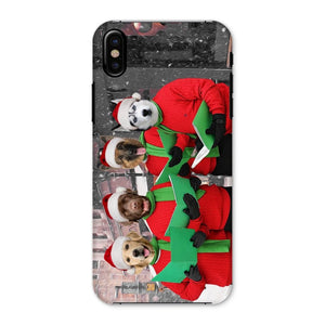 Christmas Cheer Choir: Custom Pet Phone Case - Paw & Glory - Dog Portraits - Pet Portraits