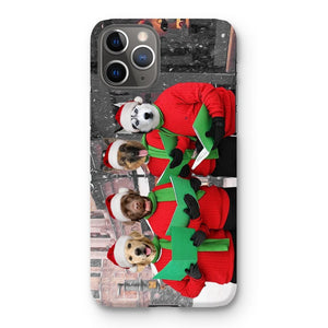 Christmas Cheer Choir: Custom Pet Phone Case - Paw & Glory - Dog Portraits - Pet Portraits