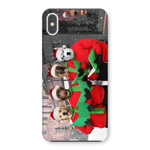 Christmas Cheer Choir: Custom Pet Phone Case - Paw & Glory - Dog Portraits - Pet Portraits