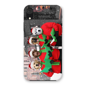 Christmas Cheer Choir: Custom Pet Phone Case - Paw & Glory - Dog Portraits - Pet Portraits