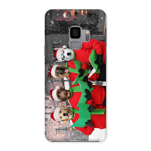 Christmas Cheer Choir: Custom Pet Phone Case - Paw & Glory - Dog Portraits - Pet Portraits