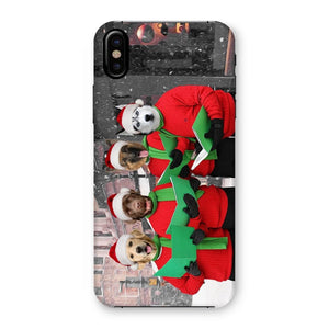 Christmas Cheer Choir: Custom Pet Phone Case - Paw & Glory - Dog Portraits - Pet Portraits