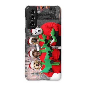 Christmas Cheer Choir: Custom Pet Phone Case - Paw & Glory - Dog Portraits - Pet Portraits