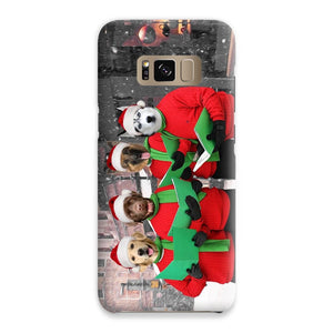 Christmas Cheer Choir: Custom Pet Phone Case - Paw & Glory - Dog Portraits - Pet Portraits