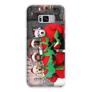 Christmas Cheer Choir: Custom Pet Phone Case - Paw & Glory - Dog Portraits - Pet Portraits