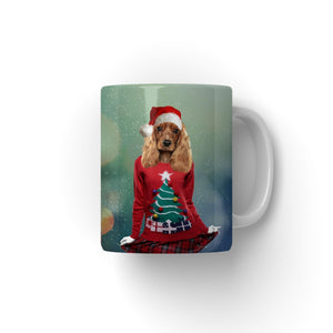 Christmas Jumper Chick: Custom Pet Coffee Mug - Paw & Glory - Dog Portraits - Pet Portraits