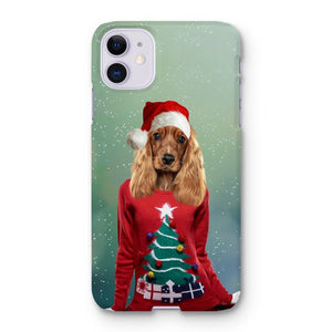 Christmas Jumper Chick: Custom Pet Phone Case - Paw & Glory - Dog Portraits - Pet Portraits