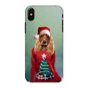 Christmas Jumper Chick: Custom Pet Phone Case - Paw & Glory - Dog Portraits - Pet Portraits