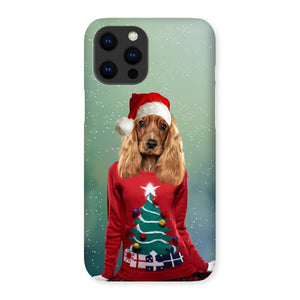 Christmas Jumper Chick: Custom Pet Phone Case - Paw & Glory - Dog Portraits - Pet Portraits