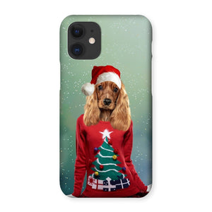 Christmas Jumper Chick: Custom Pet Phone Case - Paw & Glory - Dog Portraits - Pet Portraits