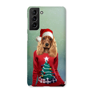 Christmas Jumper Chick: Custom Pet Phone Case - Paw & Glory - Dog Portraits - Pet Portraits