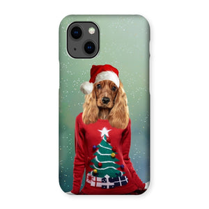 Christmas Jumper Chick: Custom Pet Phone Case - Paw & Glory - Dog Portraits - Pet Portraits