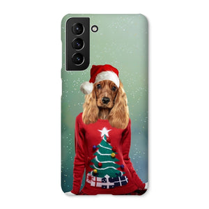 Christmas Jumper Chick: Custom Pet Phone Case - Paw & Glory - Dog Portraits - Pet Portraits