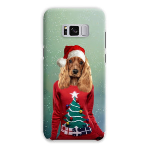 Christmas Jumper Chick: Custom Pet Phone Case - Paw & Glory - Dog Portraits - Pet Portraits