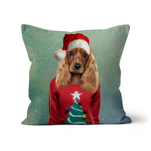 Christmas Jumper Chick: Custom Pet Pillow - Paw & Glory - Dog Portraits - Pet Portraits