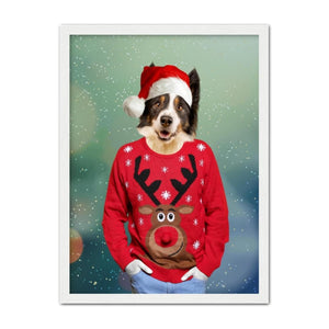 Christmas Jumper Dude: Custom Pet Portrait - Paw & Glory - Dog Portraits - Pet Portraits