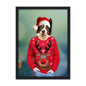 Christmas Jumper Dude: Custom Pet Portrait - Paw & Glory - Dog Portraits - Pet Portraits