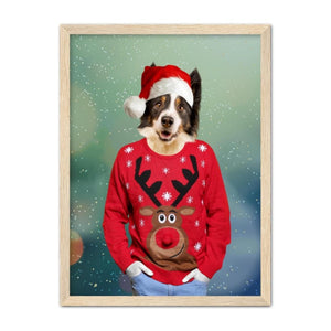 Christmas Jumper Dude: Custom Pet Portrait - Paw & Glory - Dog Portraits - Pet Portraits