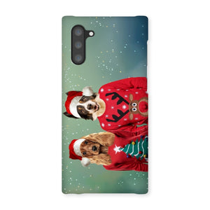 Christmas Jumper Duo: Custom Pet Phone Case - Paw & Glory - Dog Portraits - Pet Portraits