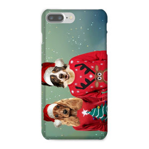 Christmas Jumper Duo: Custom Pet Phone Case - Paw & Glory - Dog Portraits - Pet Portraits