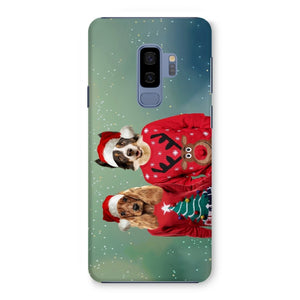 Christmas Jumper Duo: Custom Pet Phone Case - Paw & Glory - Dog Portraits - Pet Portraits