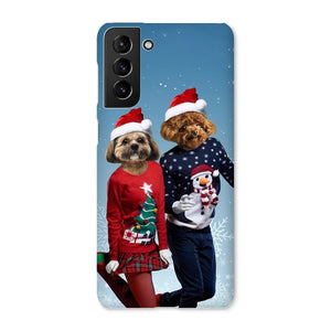 Christmas Lovers: Custom Pet Phone Case - Paw & Glory - Dog Portraits - Pet Portraits