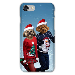 Christmas Lovers: Custom Pet Phone Case - Paw & Glory - Dog Portraits - Pet Portraits