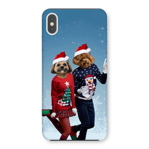 Christmas Lovers: Custom Pet Phone Case - Paw & Glory - Dog Portraits - Pet Portraits