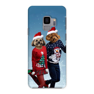 Christmas Lovers: Custom Pet Phone Case - Paw & Glory - Dog Portraits - Pet Portraits