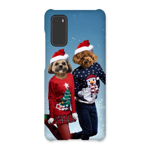 Christmas Lovers: Custom Pet Phone Case - Paw & Glory - Dog Portraits - Pet Portraits