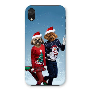 Christmas Lovers: Custom Pet Phone Case - Paw & Glory - Dog Portraits - Pet Portraits