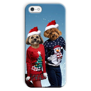 Christmas Lovers: Custom Pet Phone Case - Paw & Glory - Dog Portraits - Pet Portraits