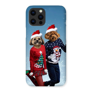 Christmas Lovers: Custom Pet Phone Case - Paw & Glory - Dog Portraits - Pet Portraits