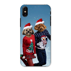 Christmas Lovers: Custom Pet Phone Case - Paw & Glory - Dog Portraits - Pet Portraits