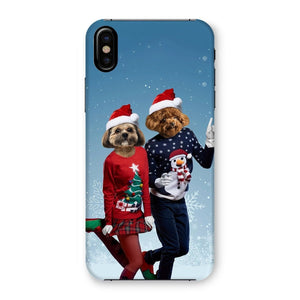 Christmas Lovers: Custom Pet Phone Case - Paw & Glory - Dog Portraits - Pet Portraits