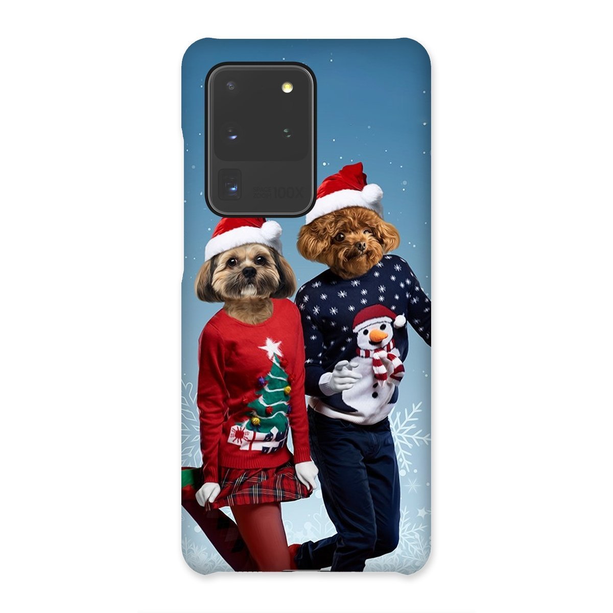 Christmas Lovers: Custom Pet Phone Case - Paw & Glory - Dog Portraits - Pet Portraits