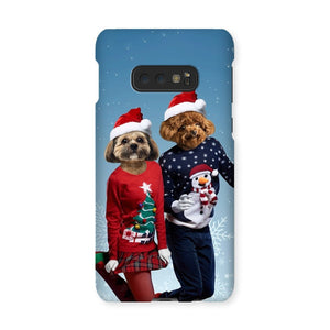 Christmas Lovers: Custom Pet Phone Case - Paw & Glory - Dog Portraits - Pet Portraits